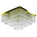 Ver imagem 2 de Kit 1 Lustre Cristal Acr. Dream + 2 Lustres Spark Dourado