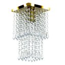 Ver imagem 5 de Kit 1 Lustre Cristal Acr. Dream + 2 Lustres Spark Dourado