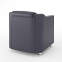 Ver imagem 3 de Poltrona para Recepção Clínica Médica - Cinza