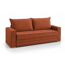 Ver imagem 1 de Sofá-Cama Maldivas | Conforto, Praticidade e Função Cama de Casal:Veludo Terracota