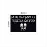 Tapete Capacho Deixe o Calçado e a Tristeza Aqui Fora 60x40.:preto - 1