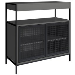 Armario Gabinete Industrial Banheiro P1038 Grafite Pp Milani Store - 1