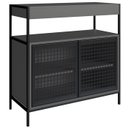 Ver imagem 1 de Armario Gabinete Industrial Banheiro P1038 Grafite Pp Milani Store