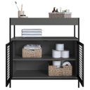 Ver imagem 6 de Armario Gabinete Industrial Banheiro P1038 Grafite Pp Milani Store