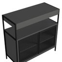 Ver imagem 5 de Armario Gabinete Industrial Banheiro P1038 Grafite Pp Milani Store