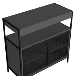 Armario Gabinete Industrial Banheiro P1038 Grafite Pp Milani Store - 5