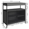 Armario Gabinete Industrial Banheiro P1038 Grafite Pp Milani Store - 3