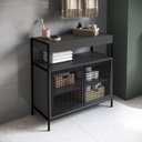 Ver imagem 7 de Armario Gabinete Industrial Banheiro P1038 Grafite Pp Milani Store