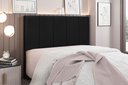 Ver imagem 1 de Cabeceira King Size Estofada Suede 195cm Ravena Preto