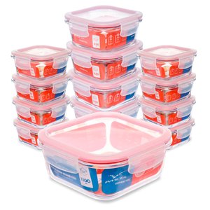 Kit com 14 Potes Herméticos Conserve Mais Invicta