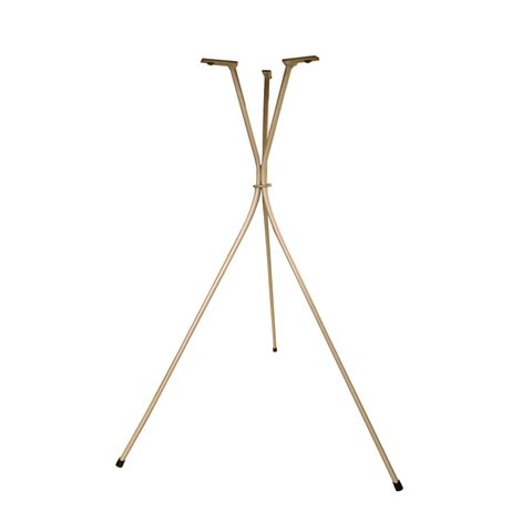 Base Tripé de Mesa Pé Palito Champagne 60cm Pé Mesinha Bistrô Lateral Decoração Minimalista