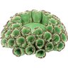 CRISPIN CASTIÇAL 5x13x13cm CERÂMICA VERDE CORAL - 1