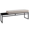 Banco Estofado 2 Lugares Paradise Conforto Elegância Recamier - 6