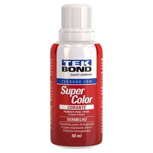 Corante Líquido Vermelho 50ml 12 Peças Tekbond