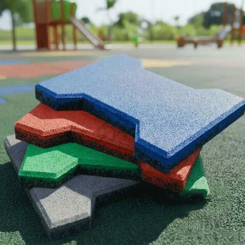 Piso de Borracha Ossinho 20mm - Proteção Playgrounds