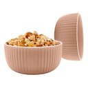Ver imagem 3 de Bowl Tigela Cumbuca de Cerâmica Rosa 11cm Salada Fruta
