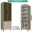 Ver imagem 3 de Cozinha Modulada 13 Peças MDF Evy Duna Cristal 27 Henn