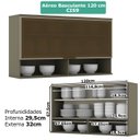 Ver mais imagens de Cozinha Modulada 13 Peças MDF Evy Duna Cristal 27 Henn