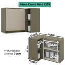 Ver imagem 6 de Cozinha Modulada 13 Peças MDF Evy Duna Cristal 27 Henn