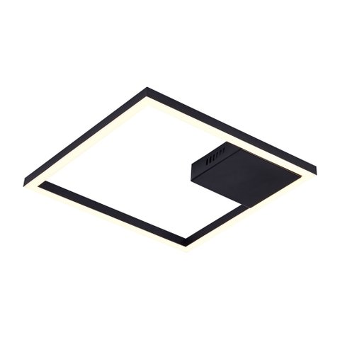 Plafon Sobrepor Tec Preto 40cm LED 30W 3000K Bivolt Gd014B Bella