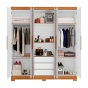 Ver imagem 2 de Guarda Roupa Nt5190 Ref 241 Freijo Trend/off White Freijo no