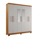 Ver imagem 1 de Guarda Roupa Nt5190 Ref 241 Freijo Trend/off White Freijo no