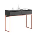 Ver imagem 6 de Aparador Buffet Rio 2 Gavetas para Sala 90 Cm Preto Cobre