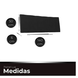Cabeceira Painel Casal de Cama Box Estofada Lua 140 Cm Veludo - 6