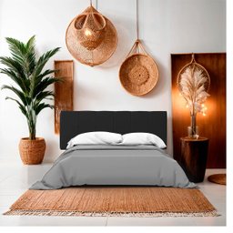 Cabeceira Painel Casal de Cama Box Estofada Lua 140 Cm Veludo - 2