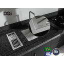 Ver imagem 4 de Cuba Kit Escorredor Completo Dqi Linear Módulo Único 43cm em Aço Inox Escovado