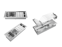 Ver imagem 1 de Cuba Kit Escorredor Completo Dqi Linear Módulo Único 43cm em Aço Inox Escovado