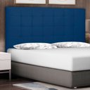 Ver imagem 1 de Cabeceira Casal 140cm Suede Verona Azul
