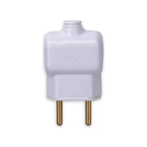 Pacote 10un Benjamin Tomada Pino Plug 2P Macho 10A:Branco