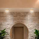 Ver imagem 3 de 4 Spot Embutido Cristal Base Dourada G9 Lavabo Sala Bet11