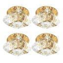 Ver imagem 1 de 4 Spot Embutido Cristal Base Dourada G9 Lavabo Sala Bet11