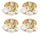Ver imagem 1 de 4 Spot Embutido Cristal Base Dourada G9 Lavabo Sala Bet11