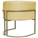 Ver imagem 7 de Kit 2 Poltronas Decorativa Recepção Luna Suede Cores Base de Ferro Champagne