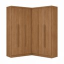 Ver imagem 3 de Guarda Roupa de Canto Safira 5 Portas de Bater 6 Gavetas MDF Cumaru 1649cm
