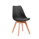 Ver imagem 2 de Cadeira de Jantar Leda Preta Rivatti Kit 4 Unidades