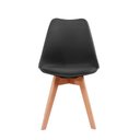 Ver imagem 4 de Cadeira de Jantar Leda Preta Rivatti Kit 4 Unidades