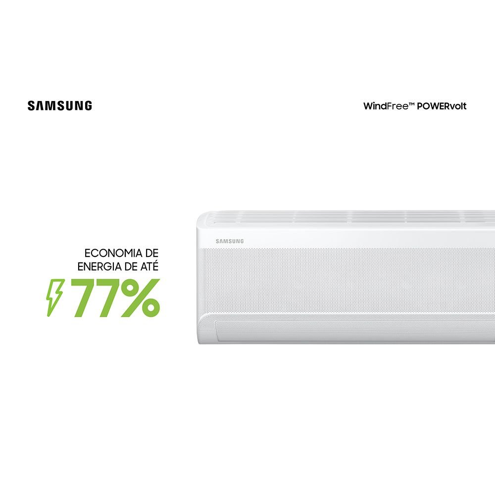 Ar Condicionado Split Inverter Samsung WindFree PowerVolt Frio 12000 BTUs Bivolt AR12BVFAVWKXAZ - 9