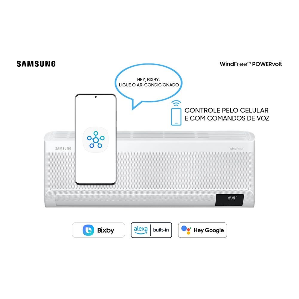 Ar Condicionado Split Inverter Samsung WindFree PowerVolt Frio 12000 BTUs Bivolt AR12BVFAVWKXAZ - 3