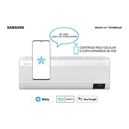 Ar Condicionado Split Inverter Samsung WindFree PowerVolt Frio 12000 BTUs Bivolt AR12BVFAVWKXAZ - 3