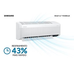 Ar Condicionado Split Inverter Samsung WindFree PowerVolt Frio 12000 BTUs Bivolt AR12BVFAVWKXAZ - 6