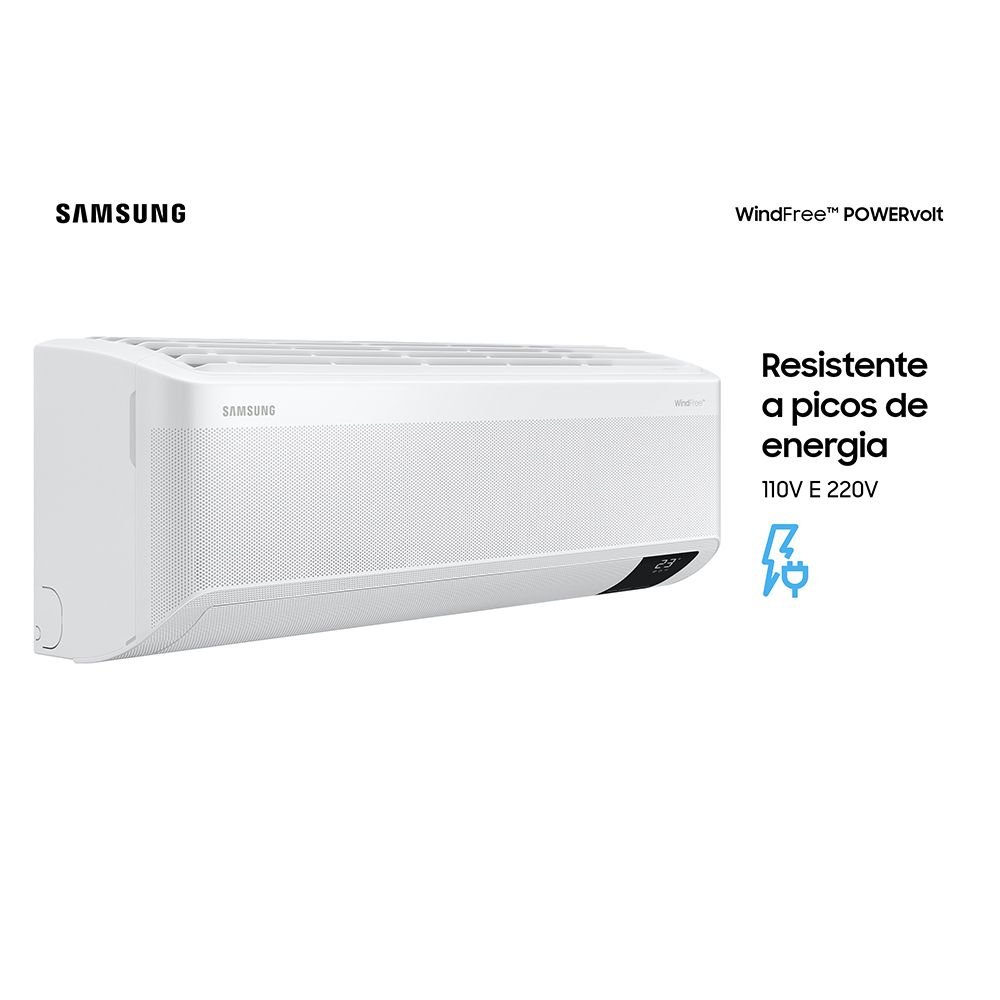 Ar Condicionado Split Inverter Samsung WindFree PowerVolt Frio 12000 BTUs Bivolt AR12BVFAVWKXAZ - 10