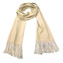 Ver imagem 1 de Peseira Xale Cachecol Lenço Para O Frio Echarpe Pashmina Bege