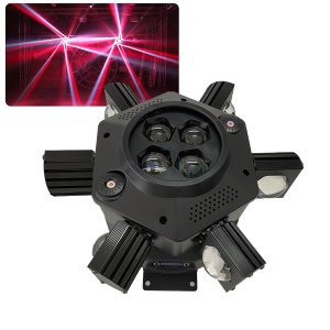 Luz de Palco Moving Head 150W Led RGB DJ DMX512 22 Canais Iluminaçao Festa Evento Mini Moving Laser 