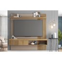 Ver imagem 1 de Painel Home P/ Tv até 65 Pol Jade Ripada 180x183cm Buriti/fendi - Caemmun