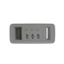 Ver imagem 3 de Caixa Regua Tomada Embutir 3 Tomadas 2 Rj45 1 Usb-c