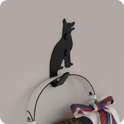 Gancho De Parede Decorativo Pendurador De Bolsa Roupa C.P - 1